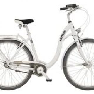 Miejski rower Kettler Layana z aluminiową ramą hardtail, mający 7 biegów, koła 28 cali.